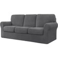 thumbnail image 1 of CHUN YI Stretch Checks Spandex Sofa Cover Separate Backrests Cushions Cover Slipcover, 1 of 5