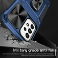 thumbnail image 3 of Allytech for Samsung Galaxy A33 5G Case with Camera Lens Protector, Full Body Shockproof Rugged Hybrid PC TPU Bumper Kickstand Slim Case Phone Cover for Samsung Galaxy A33 5G - Blue, 3 of 10
