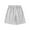 Gray, variant on Hrsba Mens Casual Shorts Elastic Waist Daily Wear Roomy Shape Textured Fabric Pocket Detail Solid Color Mesh Fabric