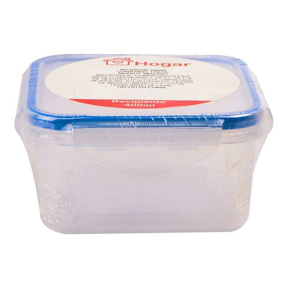 Contenedor Prichos Cuadrado con Tapa de Clip Plástico Transparente 40 ml
