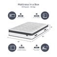 thumbnail image 4 of Blinddarm Queen Mattress, 10 inch Hybrid Memory Foam Mattress in a Box, Individual Pocket Spring, Medium Firm, CertiPUR-US, 4 of 9