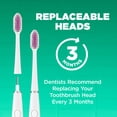 thumbnail image 3 of GUM Sonic Powered Toothbrush Bundle, White, 1 handle( 1 Count) + 2 Refills(2 Count. 1pk), 3 of 8