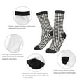 thumbnail image 3 of Sigee Houndstooth Black And White for Premium Children's Socks Unisex School Kids Boys Girls,Soft and Comfy Kids' Socks, 3 of 5