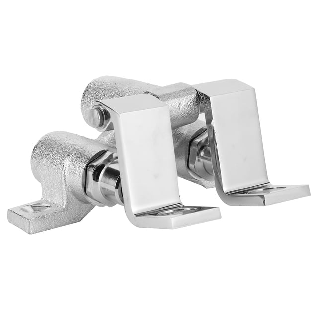 G1/2 Thread Hands-free Faucet Parts, Knee Valve, Self-closing Easy To Install For Home Bar Double Temperature Pedal Valve