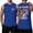 Blue #85, variant on 250th Anniversary Usa Tank Tops for Men Sleeveless 250th Anniversary National Flag Print Vintage Shirts Crew Neck Red White and Blue Liberty T Shirts Freedom Tshirts Blue 5XL