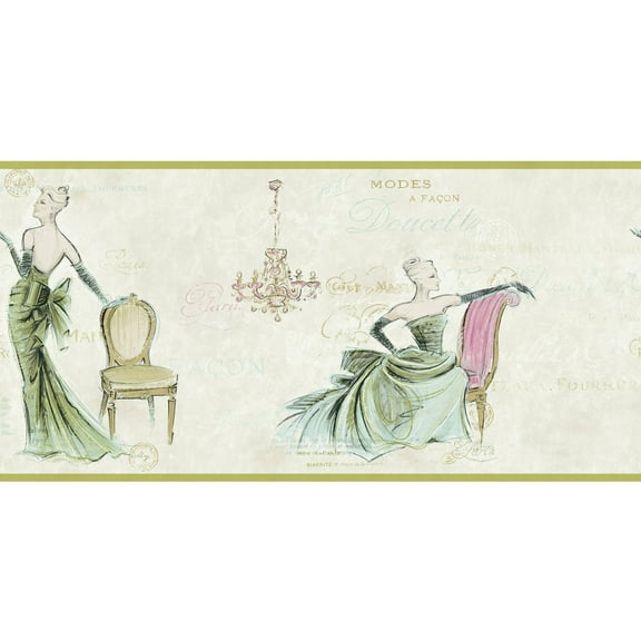 York Wallcoverings Cocktail Party Removable Wallpaper Border