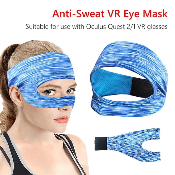 Para Oculus Quest 2 Eye Mask Cover Anti-sudor VR Gafas Sweat Band Azul Ndcxsfigh Para estrenar