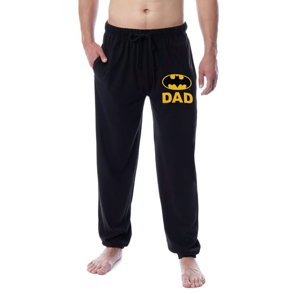 DC Comics Mens' Batman Father's Day Bat Dad Classic Sleep Jogger Pajama Pants
