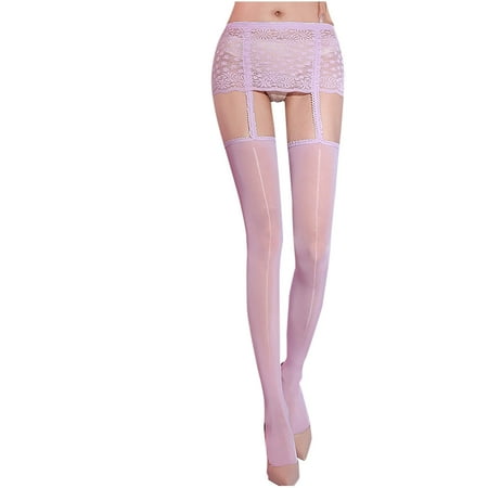 Women s Sheer Tights Pantyhose High Waist Tights Stockings for Women Thigh High Pantyhose Garter Lingerie Clubwear