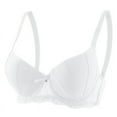thumbnail image 3 of Fatuov Wireless Bras for Women Plus Size Push-Up Bralette Everyday Underwear for Shopping Support Bras 36B, White, 3 of 4