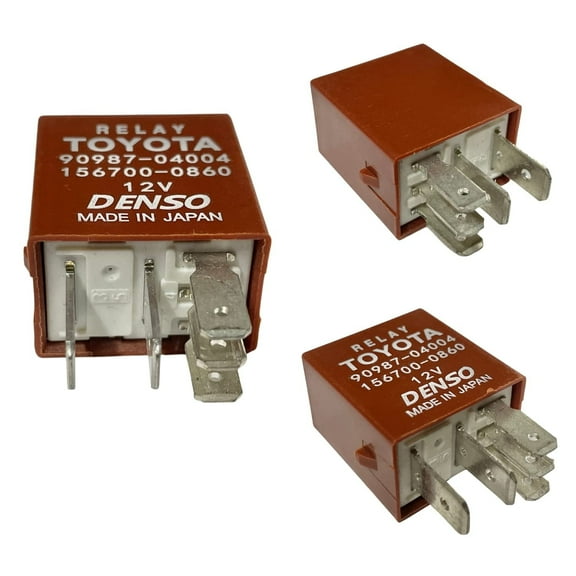 501 Parts 2 Pack Genuine OEM Multi-Purpose Relay Compatible with Toyota/Denso 90987-04004, 156700-0860, 90084-98032