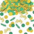 thumbnail image 2 of CAROOTU 200 Pcs Décorations de Confettis pour Baby Shower, Papier de Table en Forme de Point Rond et Eucalyptus, 2 of 6