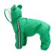 thumbnail image 2 of Impermeable impermeable para mascotas, perros y gatos, con capucha, tiras reflectantes, poliéster transpirable, ligero, para mascotas pequeñas y medianas, protección contra el clima exterior plegable., 2 of 6