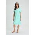 thumbnail image 2 of Richie House Zipper Front Housecoat Short Sleeve Nightgown Long Housedress Duster RHW2898-A-L, 2 of 7