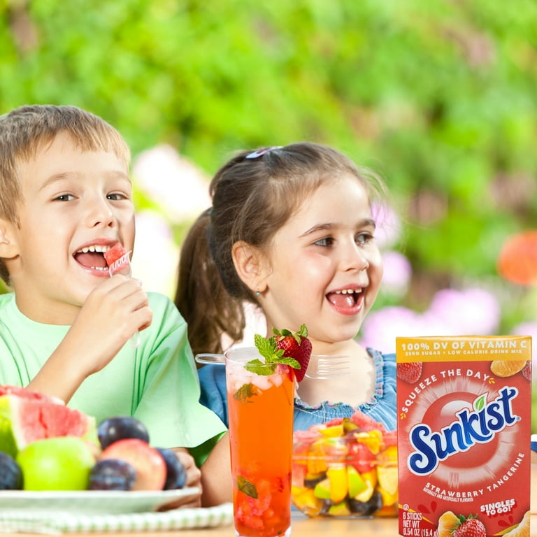 N S Sunkist Strawberry Tangerine Drink Mix Sticks 2 Boxes with 100
