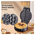 thumbnail image 2 of Breakfast Maker 3-in-1 Set Donut Machine, Cartoon Cake Plate, Waffle Maker ,Easy to Operate, 2 of 5