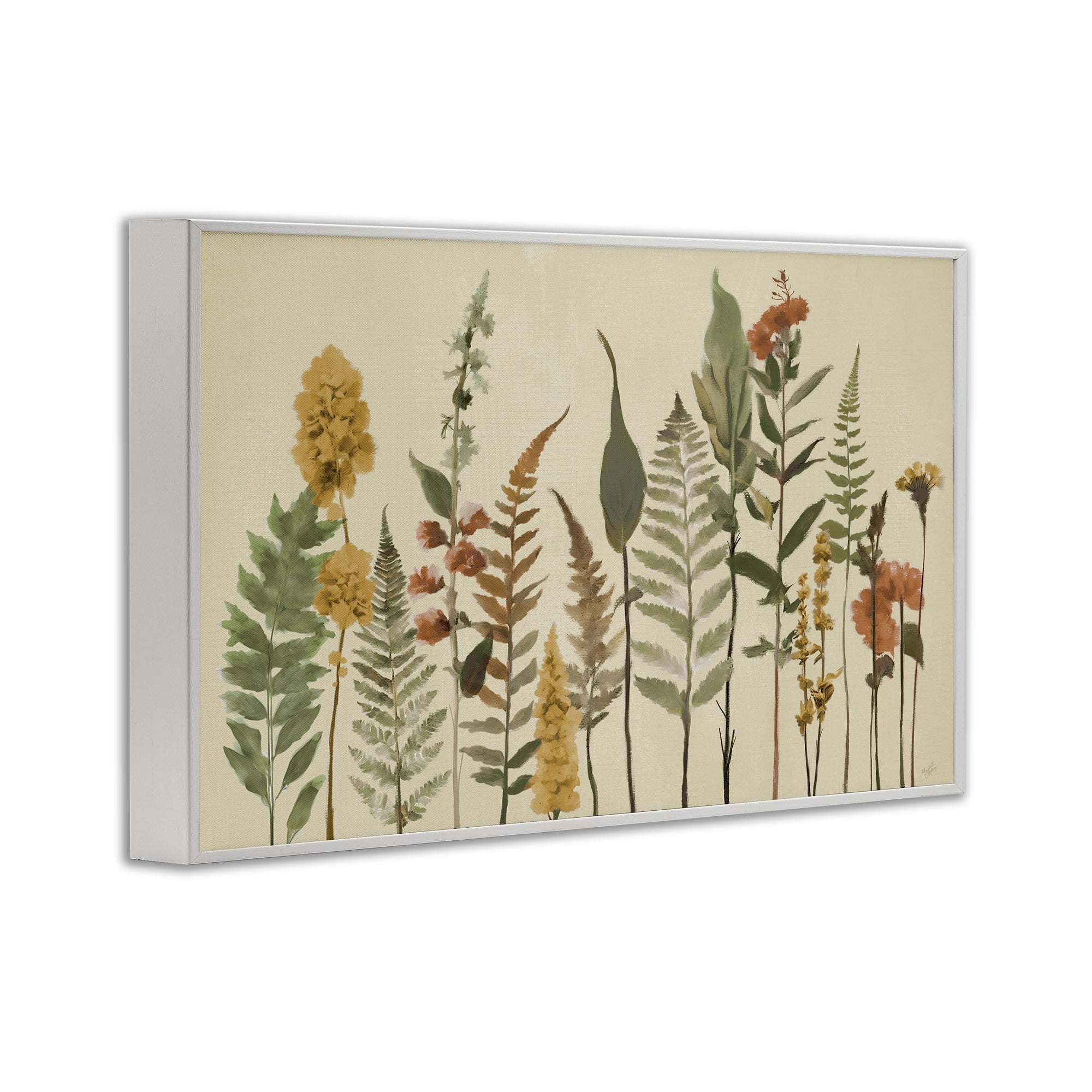 Stupell Industries Fall Toned Botanics White Framed Giclee Art, design by Elizabeth Medley