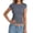 #1-Dark Gray, variant on Aihuaihua Womens Cap Sleeve Tops Summer Crew Neck Short Sleeve Shirts Slim Fit Basic Ribbed Tees Y2K Going Out Crop Tops White S