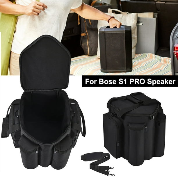 Bolsa de transporte con asa de gran capacidad bolsa de almacenamiento anticaida para altavoz Bose S1 PRO