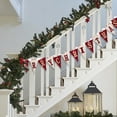 thumbnail image 3 of Red and White Christmas Polyester Banner with 5.11 Inch Letters, Pennant Shapes, Merry Christmas Pre-Assembled Holiday Garland for Party Home Celebration, 3 of 5