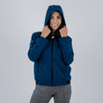 thumbnail image 3 of Chamarra Rompevientos Impermeable Para Mujer Color Azul Talla Chica, 3 of 10