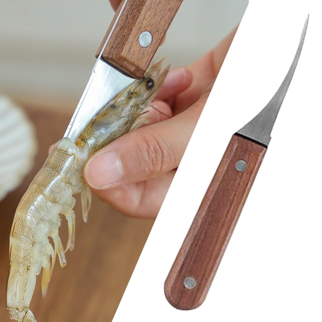 de gambas de material acero inoxidable, cangrejo, cangrejo, langosta, separador de herramientas portátil para desvenar gambas Baoblaze Pelador de camarones