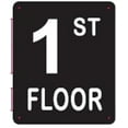 thumbnail image 5 of 1ST FLOOR SIGN (10X12,Black Aluminum) -ref21422, 5 of 5
