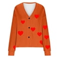 thumbnail image 4 of Besolor Fall Sweaters for Women 2024 Cute Graphic Printed Long Sleeve Plush Jackets Plus Size Button down Outwears, 4 of 4
