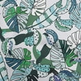 thumbnail image 1 of oneOone Georgette Viscose Teal Blue Fabric Leaves Sewing Fabric By The Yard Printed Diy Clothing Sewing Supplies 42 Inch Wide, 1 of 1