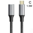 thumbnail image 1 of USB-C 3.1 Extension Cable C Male C Female 1m Type-C Fast Cable Chargi B1X0 QFD, 1 of 7