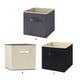 thumbnail image 5 of Billuyoard Instale y mantenga fácilmente el almacenamiento con la opción ecológica Caja de almacenamiento para dormitorio Cesta de Almacenamiento y organización del hogar negro 33*33*33CM, 5 of 6