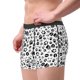 thumbnail image 2 of Balery Black Footprints Calzoncillos bóxer para hombre, ropa interior de algodón suave y transpirable con cinturilla de nailon-Small, 2 of 5