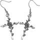 thumbnail image 2 of Multi Color Rose Design Vintage Drop Earrings for Women and Teen Girls Made of Safe Alloy, 2 of 2