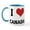 White/Blue Inside, variant on CafePress - I Love Canada Mug - 11 oz Ceramic Mug - Novelty Coffee Tea Cup