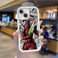 thumbnail image 3 of Funda de teléfono de Deadpool de Marvel, carcasa protectora a prueba de golpes para iPhone 16, 15, 14, 13, 12, 11 Pro Max, 16, 15, 14, 8, 7 Plus, X, XS Max, 8, 7, 3 of 5