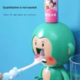 thumbnail image 4 of Monkey Toothbrush Holder Wall Hanger Stand Child Toothpaste Dispenser Squeezer Organizer Cute Cup Hold Bathroom Accessories Sets (YSJ-MOK-Pink), 4 of 7