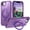 Purple, variant on For iPhone 17e 16e Case Magnetic, Compatible with Magsafe & Car Mount Adjustable Stand Ring Holder Heavy Duty Shockproof Anti-Scratch Matte Phone Case for iPhone 17e/ 16e,Pink