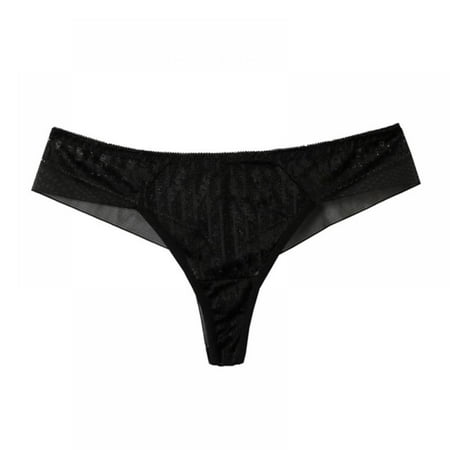 

Xmarks Women s Sexy Sheer Panties Thongs Mesh G-Strings Low Rise Brief Underwear 6 Pack 88-132LBS