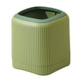 thumbnail image 2 of AuroraX Cute Desk Mini Trash Can Stylish 1.9L Rectangle Green Wastebasket Easy-To-Clean Art Deco Plastic Trash Bin for Vanity Bathroom Bedroom, 2 of 6