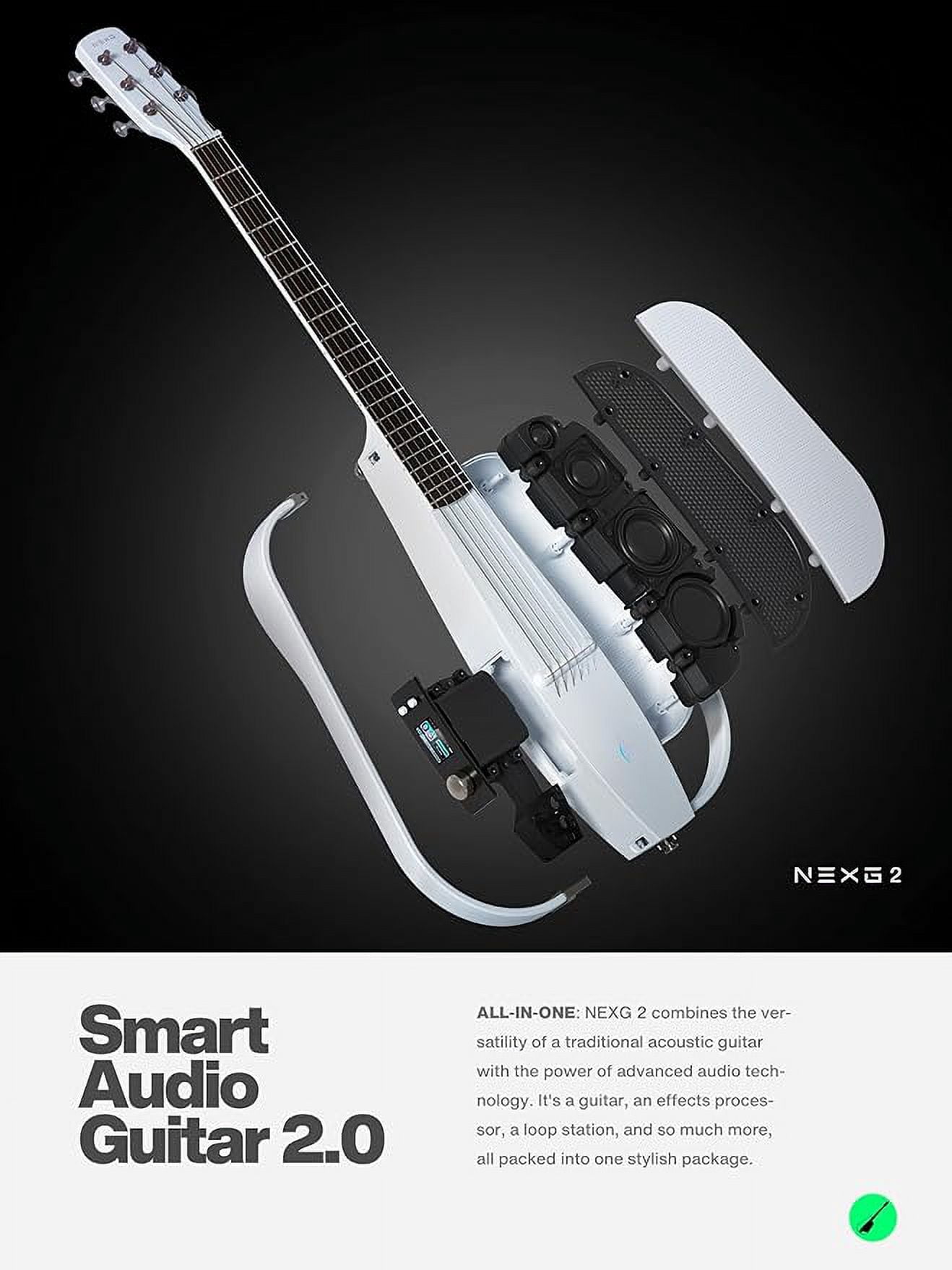 Enya musical Acoustic-Electric Guitar, White