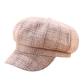 thumbnail image 2 of Summer Sales Under $5 Beige Classic Beret Cap GIJNRIUIUA Women Winter Solid Hat Beret Cap Korean Painter Newsboy Newsboy Flat Cap, 2 of 2