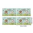 Zenghuiiii Easter Cotton And Linen Placemats Light Dining Table Fabric