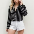 thumbnail image 2 of Lixiuxyad Long Sleeved Tops Womens Ladies Fashionable Striped Loose Long Sleeved Shirt, 2 of 6