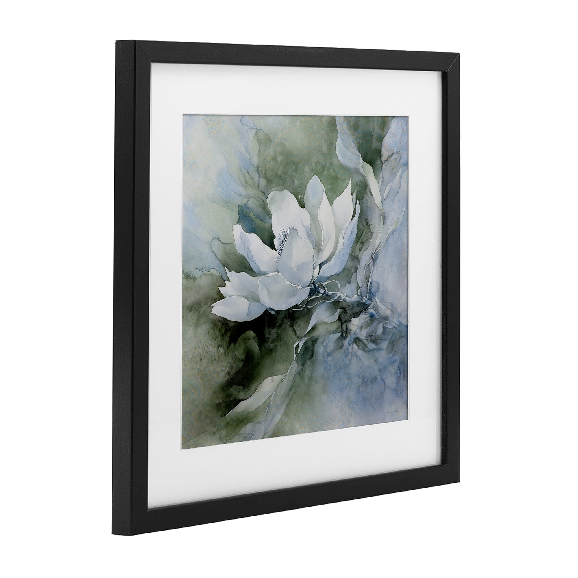 Stupell Industries Fluid Whimsical Flower Black Framed Print Under Glass, design by Svetlana Aleynikova