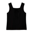 thumbnail image 4 of SwiftWear Women's Square Neck Tank Top Tie-Front Casual Sleeveless Summer Top Elegant & Breathable Everyday Cami​, 4 of 6