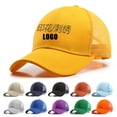 thumbnail image 2 of Custom Logo Unnisex Baseball Cap Casaul Outdoor Men Women Mesh Hat Hip Hop Trucker Hat Sun Protection Golf Cap Sorority Dad HatPrint logo&Adult size(56-58cm) Gao Jinjia LED, 2 of 2
