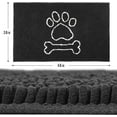 thumbnail image 2 of Softlife Chenille Dog Doormats Indoor Entrance,Pet Indoor Door Mats Washable for Mud Entry Indoor Doormat With Dog Paws Prints,24"x36",Black, 2 of 7