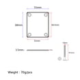 thumbnail image 2 of BEADCEST 2Pcs Bass Guitar Neck Plate with Connection Stability for Musicians and Guitarists, 2 of 8