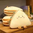 thumbnail image 4 of Oreiller canapé, jeter un pain de bande dessinée en peluche courte en forme de famille, 4 of 8