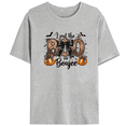 thumbnail image 2 of Halloween Graphic T-Shirt for Women, 'I Put the BOO in Boujee', Pumpkin & Leopard Print Design, Casual Short Sleeve, Size S-4XL, 2 of 5
